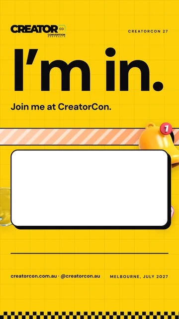 Frame, story: I’m in: attendee