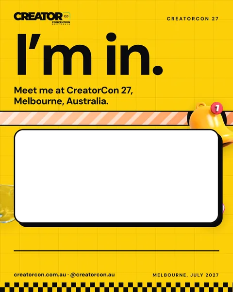 Frame, feed: I’m in: attendee