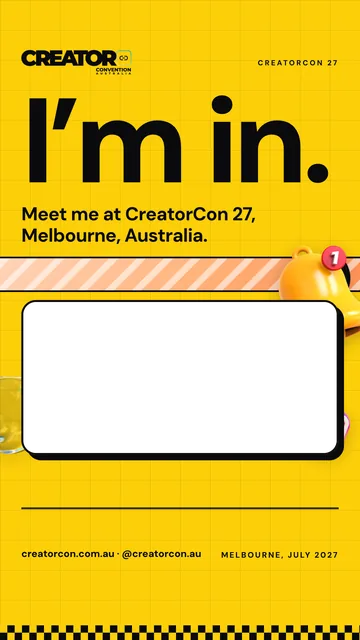 Frame, story: I’m in: attendee