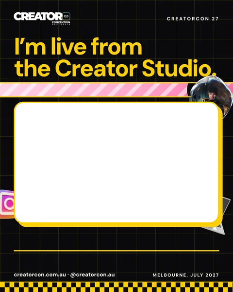 Frame, feed: Live from the Creator Studio