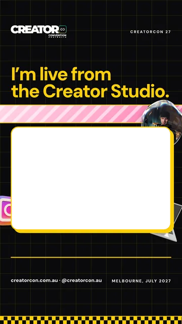 Frame, story: Live from the Creator Studio