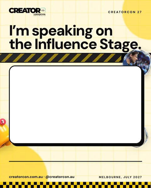 Frame, feed: Speaking on the Influence Stage