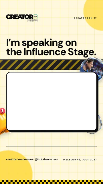 Frame, story: Speaking on the Influence Stage
