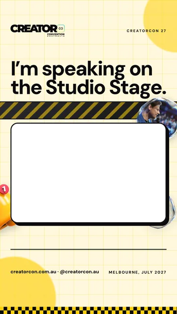 Frame, story: Speaking on the Studio Stage