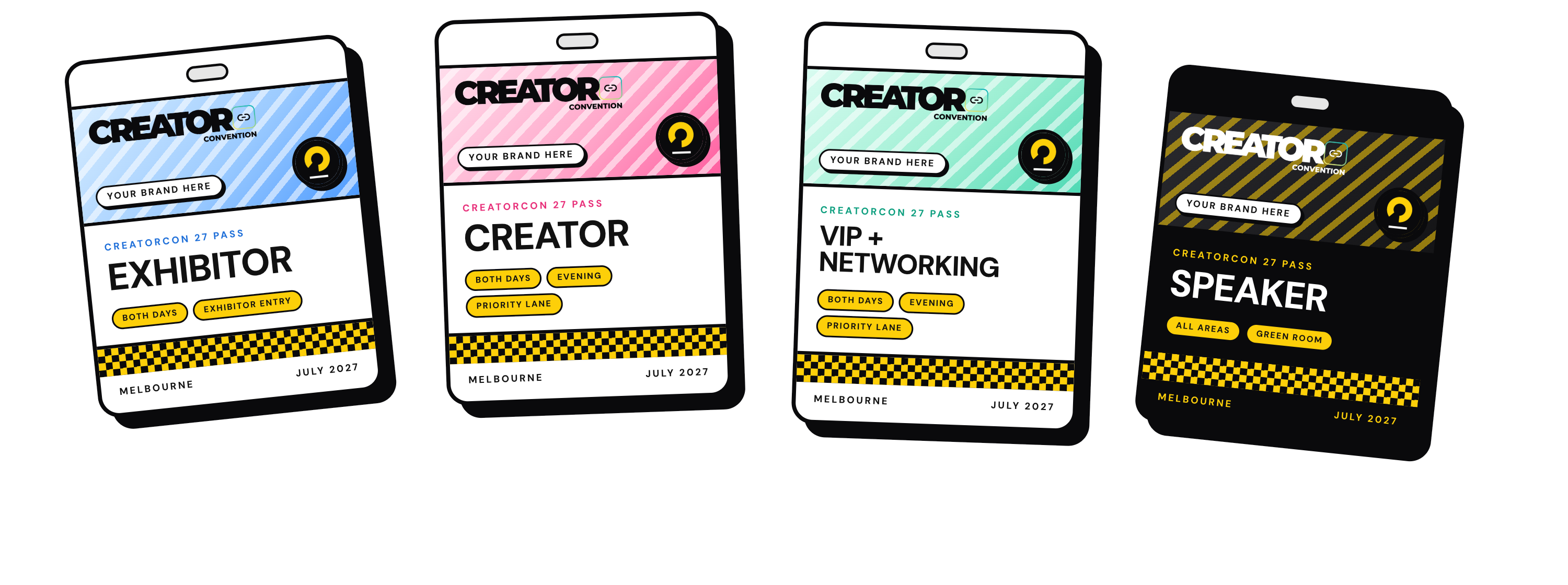 Branded attendee badges